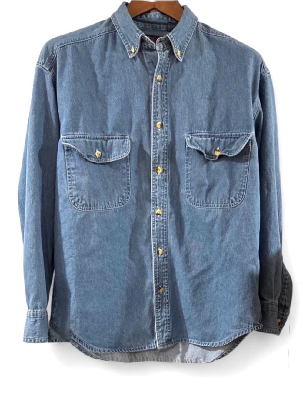 VTG Denim Button Down Shirt Size Men’s Medium